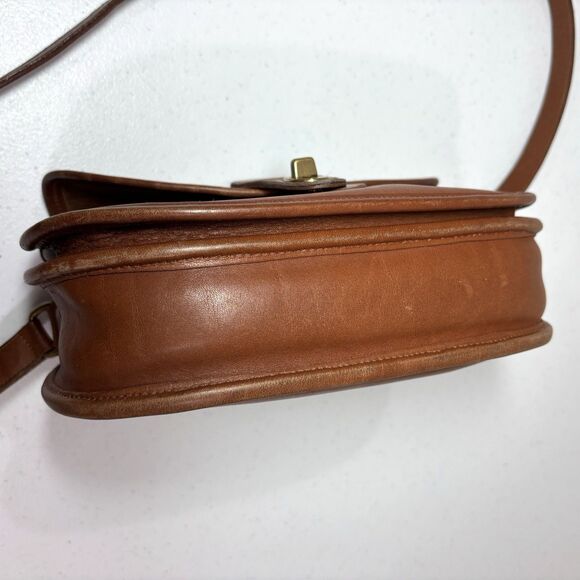 Vintage Coach Prairie 9954 Turnlock Crossbody Bag Brown Leather Satchel Brit 90s - Picture 11 of 16